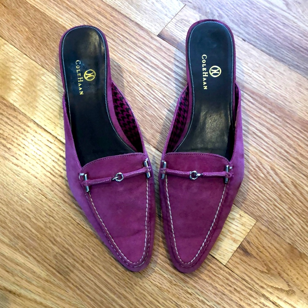 Cole Hana kitten heel mules